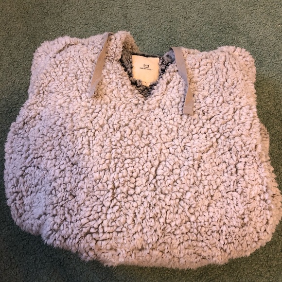 Thread Supply Super Soft Sherpa V-Neck Hoodie - Picture 2 of 9